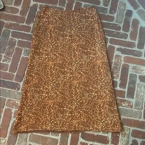 Vintage Rena Rowan Silk Maxi Skirt